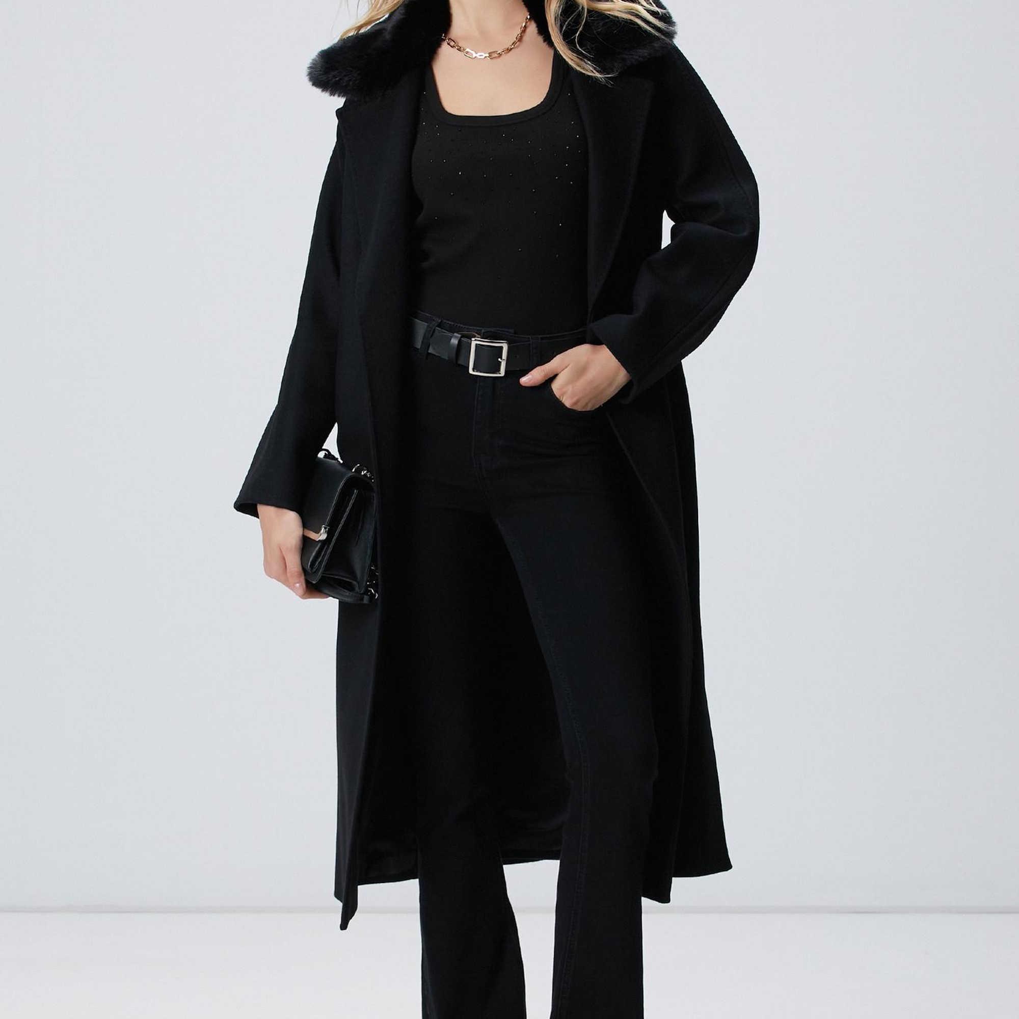 Network Kadın Siyah Yüzücü Form Taş Baskılı Kaşkorse Atlet