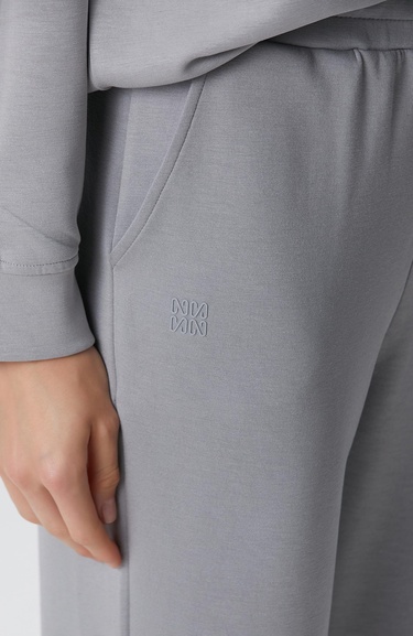  Network Kadın Gri Paçası Pile Detaylı Eşofman