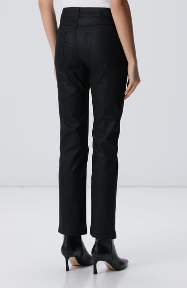  Network Kadın Siyah Kaplama Casual Pantolon