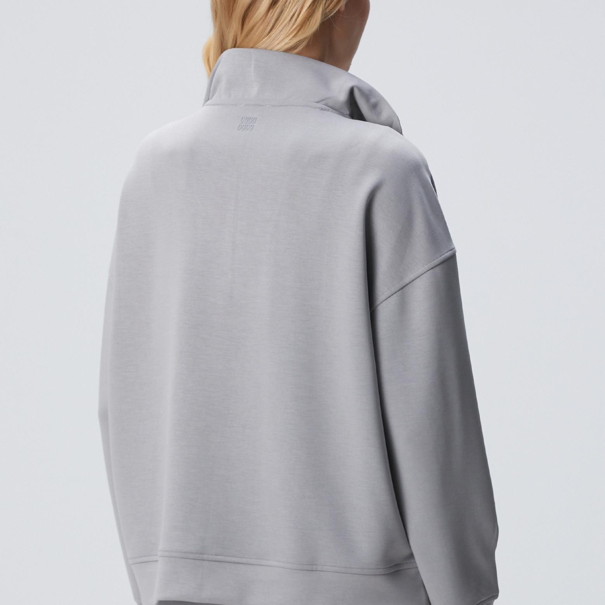 Network Kadın Gri Fermuarlı Sweatshirt