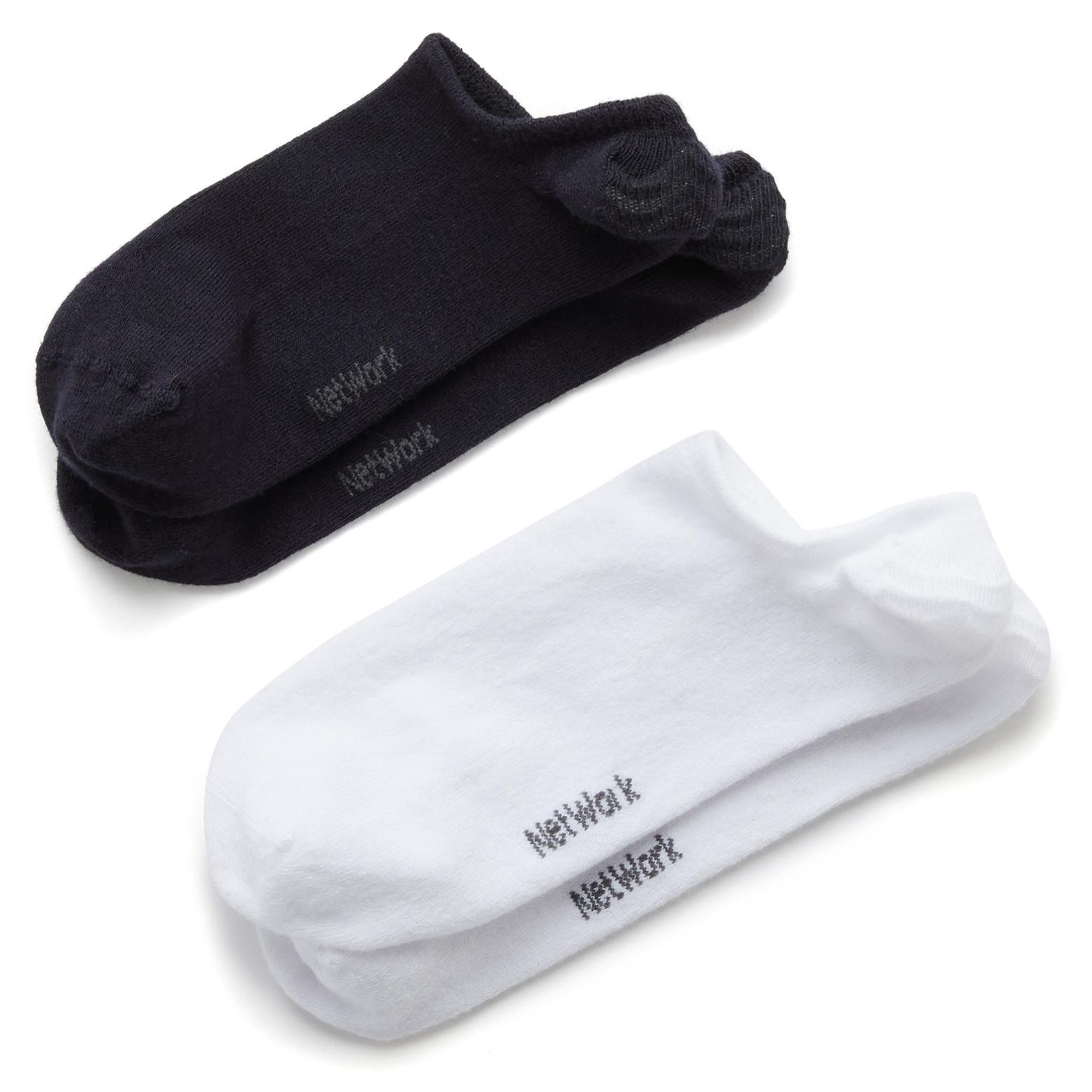 Network Erkek Lacivert Beyaz 2li Bambu Çorap Seti