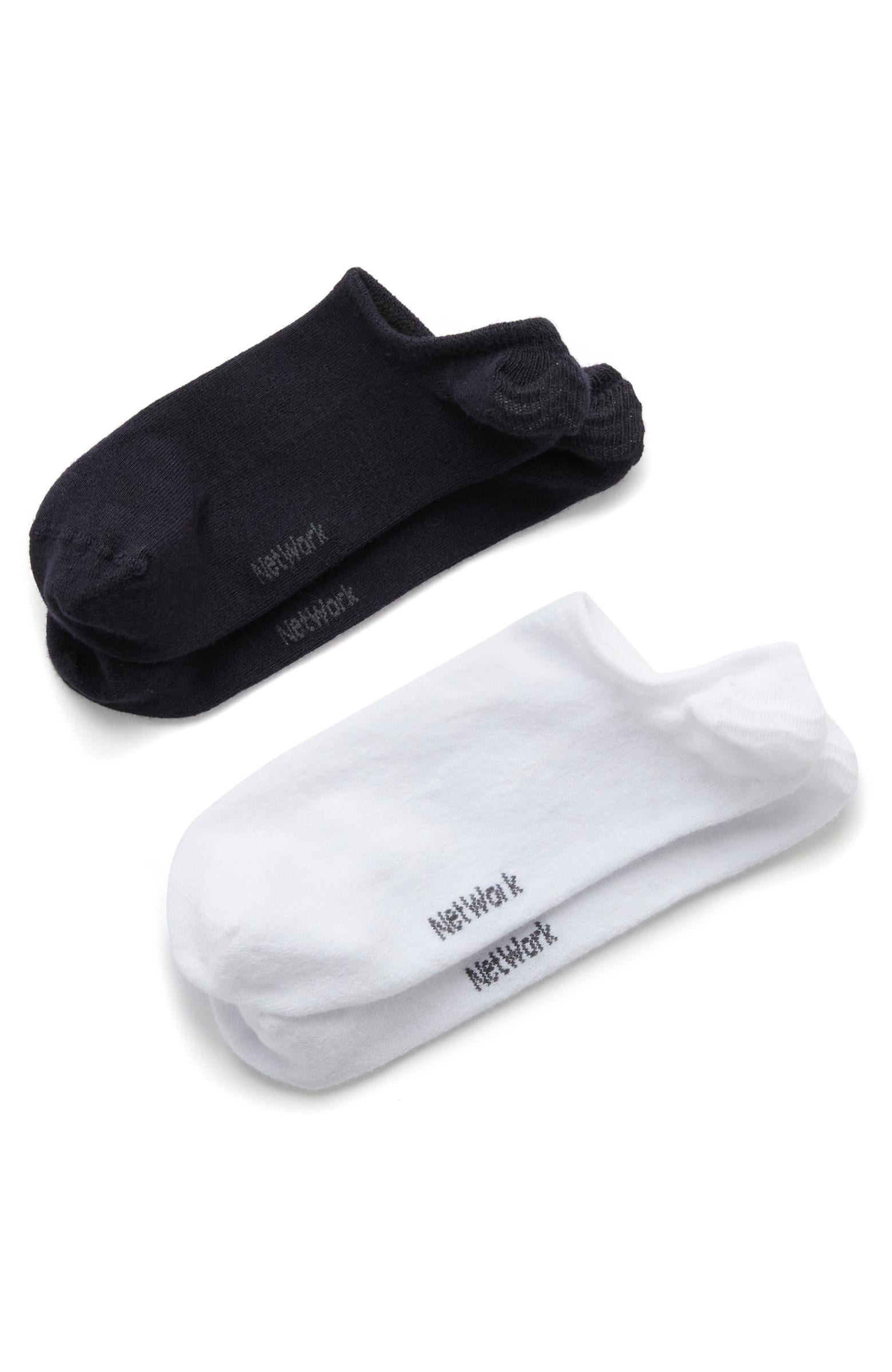  Network Erkek Lacivert Beyaz 2li Bambu Çorap Seti