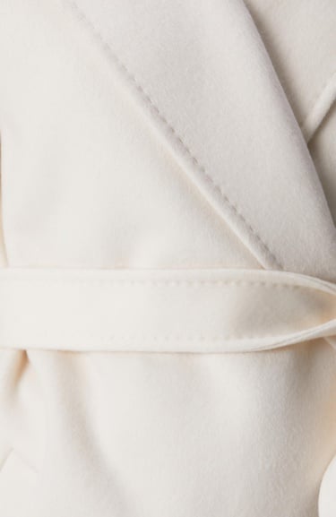  Network Kadın Limited Kırık Beyaz Yün Karışımlı Manto