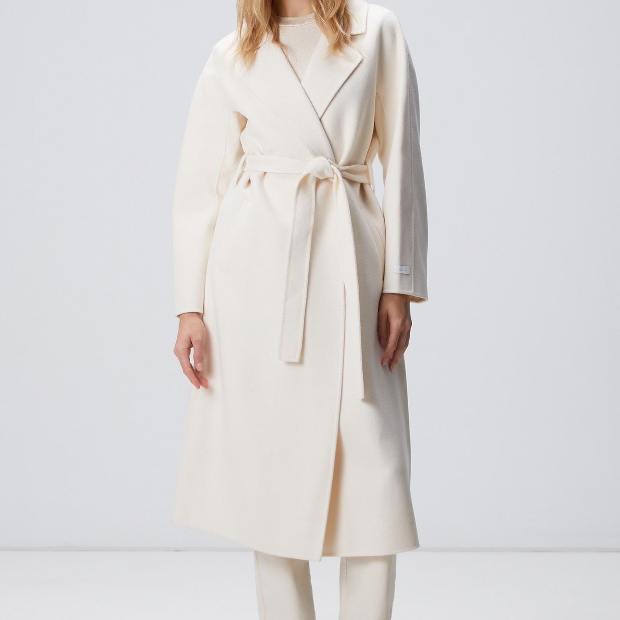 Network Kadın Limited Kırık Beyaz Yün Karışımlı Manto