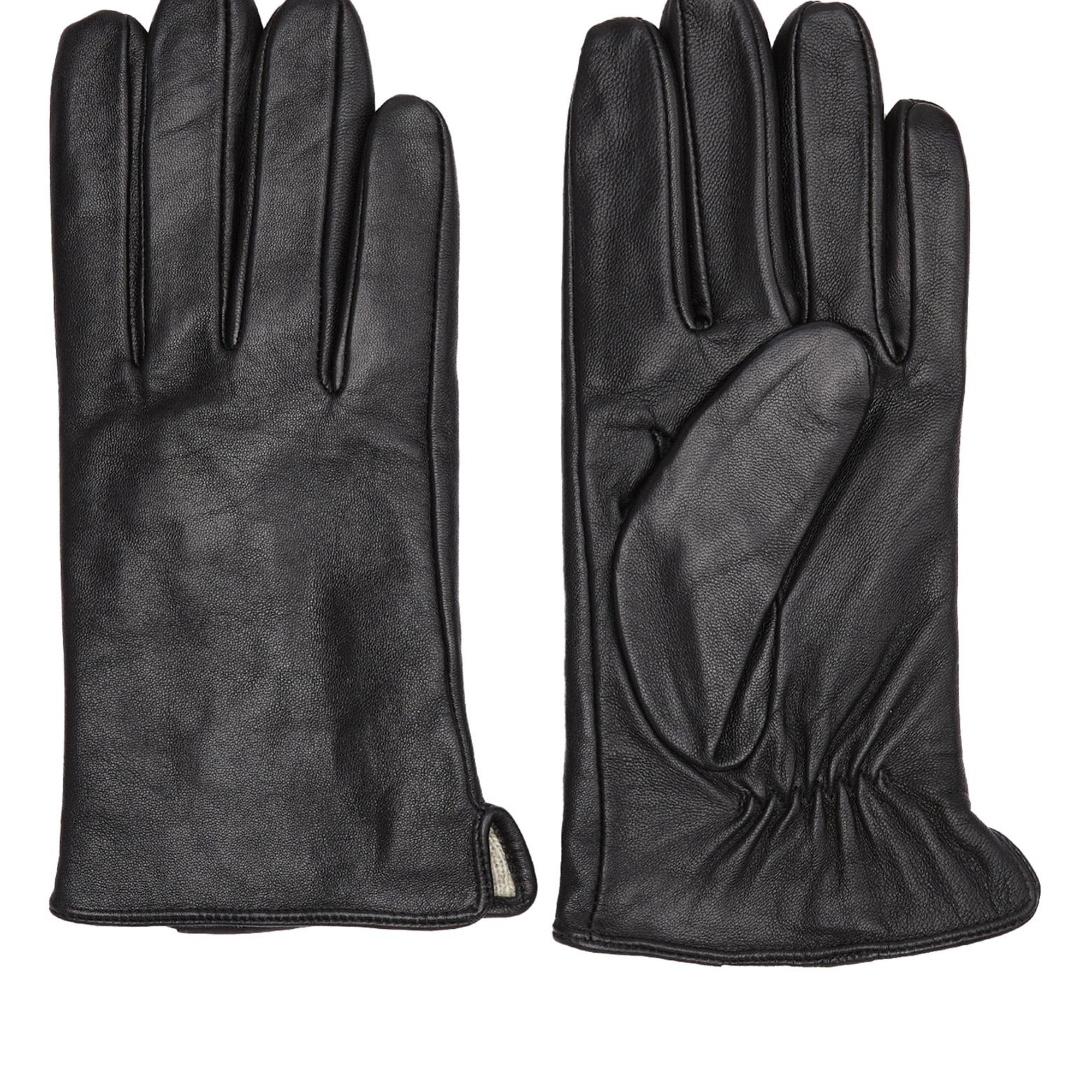 Network Erkek Siyah Deri Eldiven