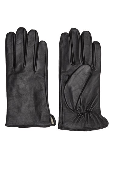  Network Erkek Siyah Deri Eldiven