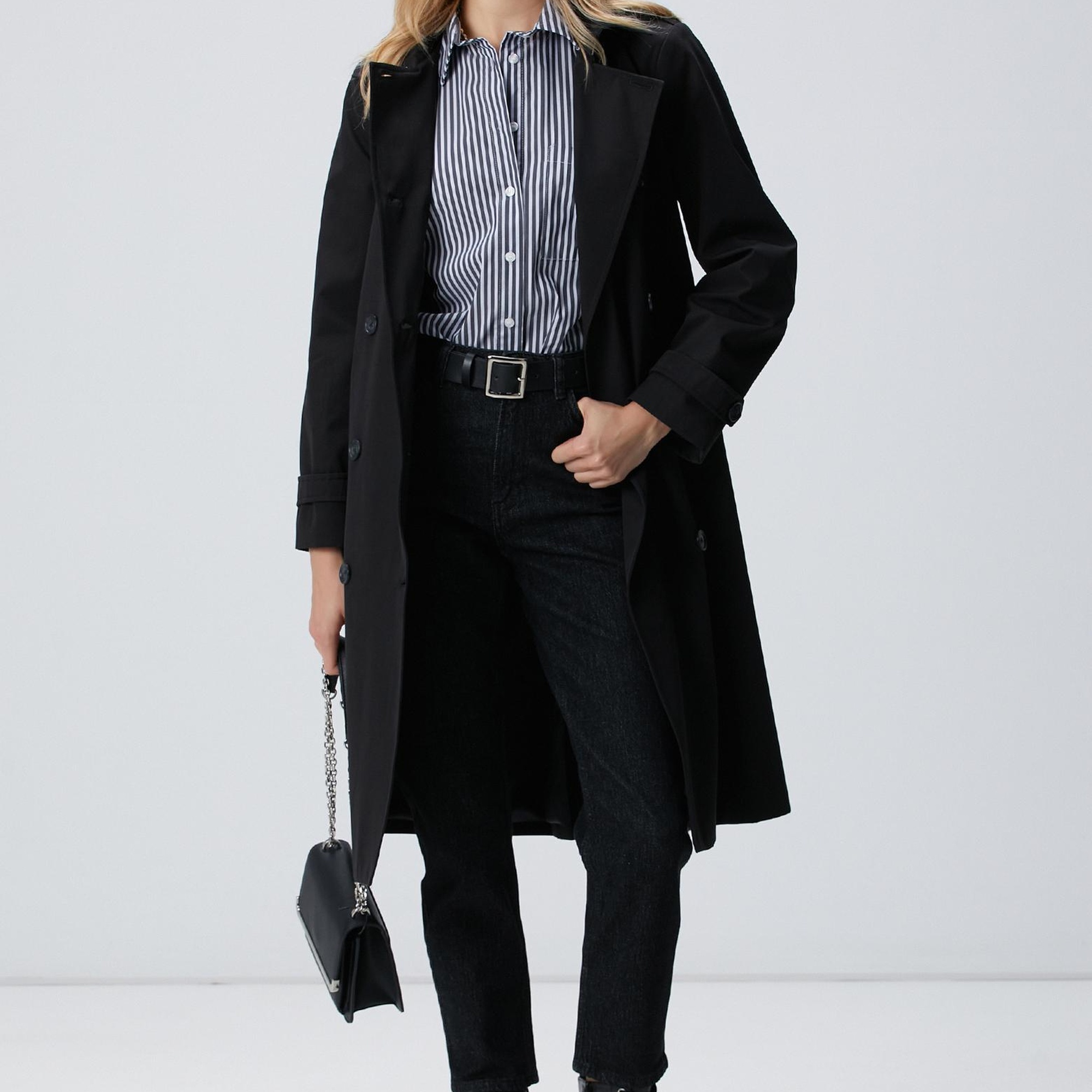 Network Kadın Lacivert Mavi Oversize Gömlek