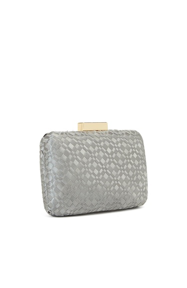  Network Kadın Gri Örgü Desenli Clutch