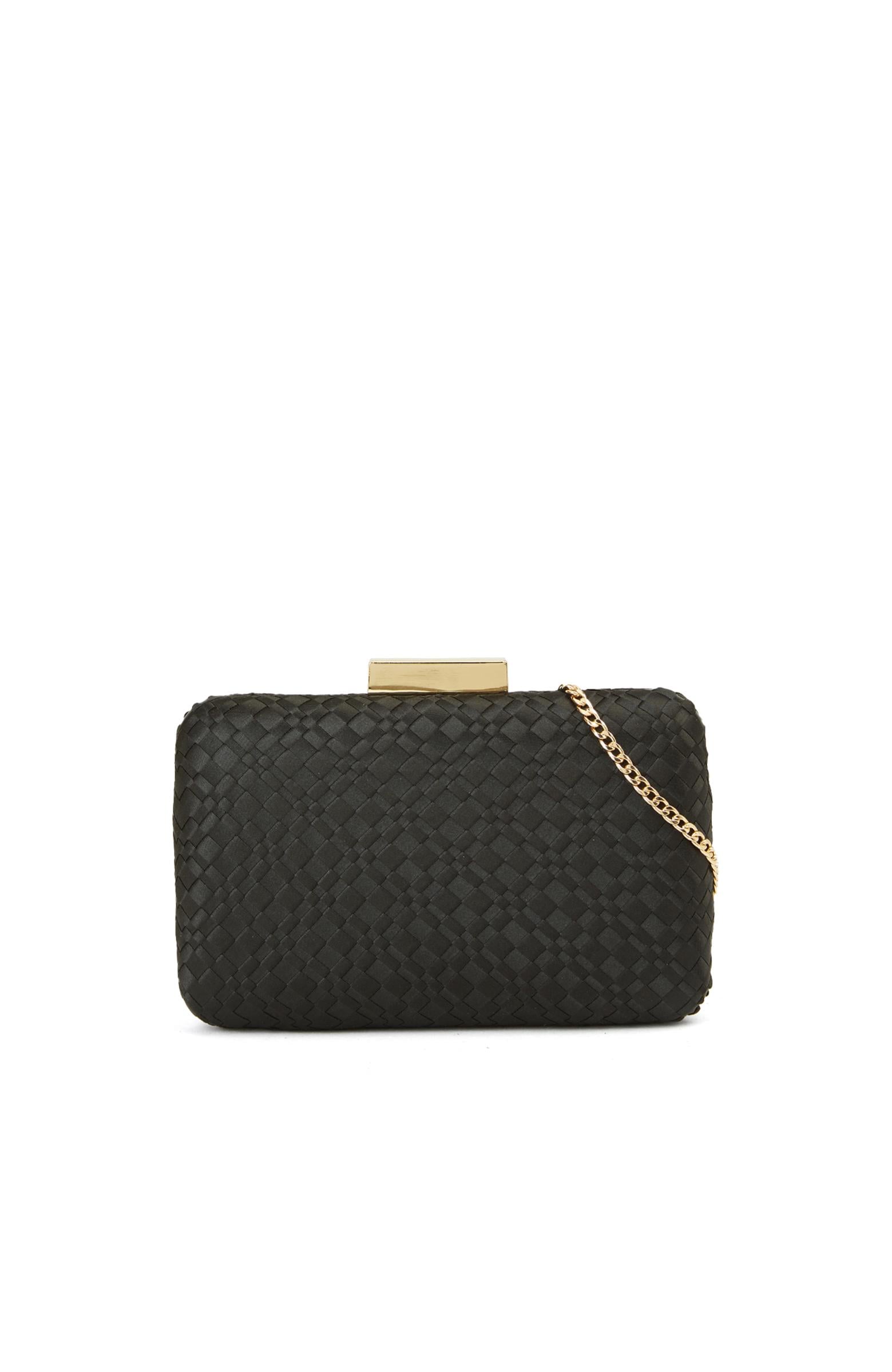  Network Kadın Siyah Örgü Desenli Clutch