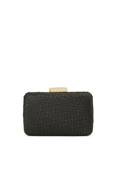  Network Kadın Siyah Örgü Desenli Clutch