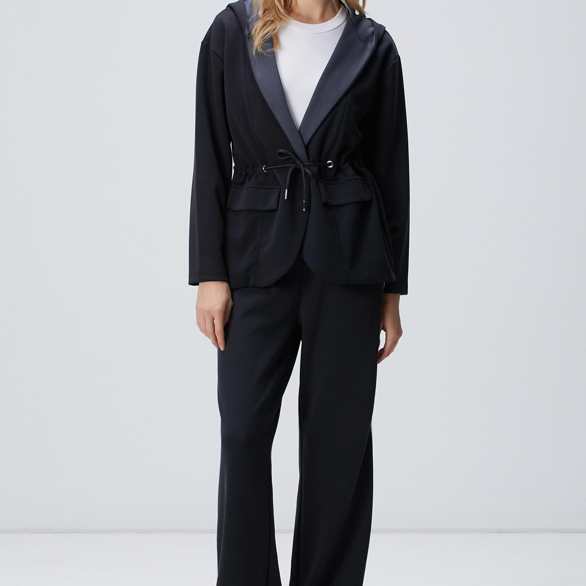 Network Kadın Siyah Antrasit Ceket