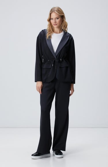  Network Kadın Siyah Antrasit Ceket