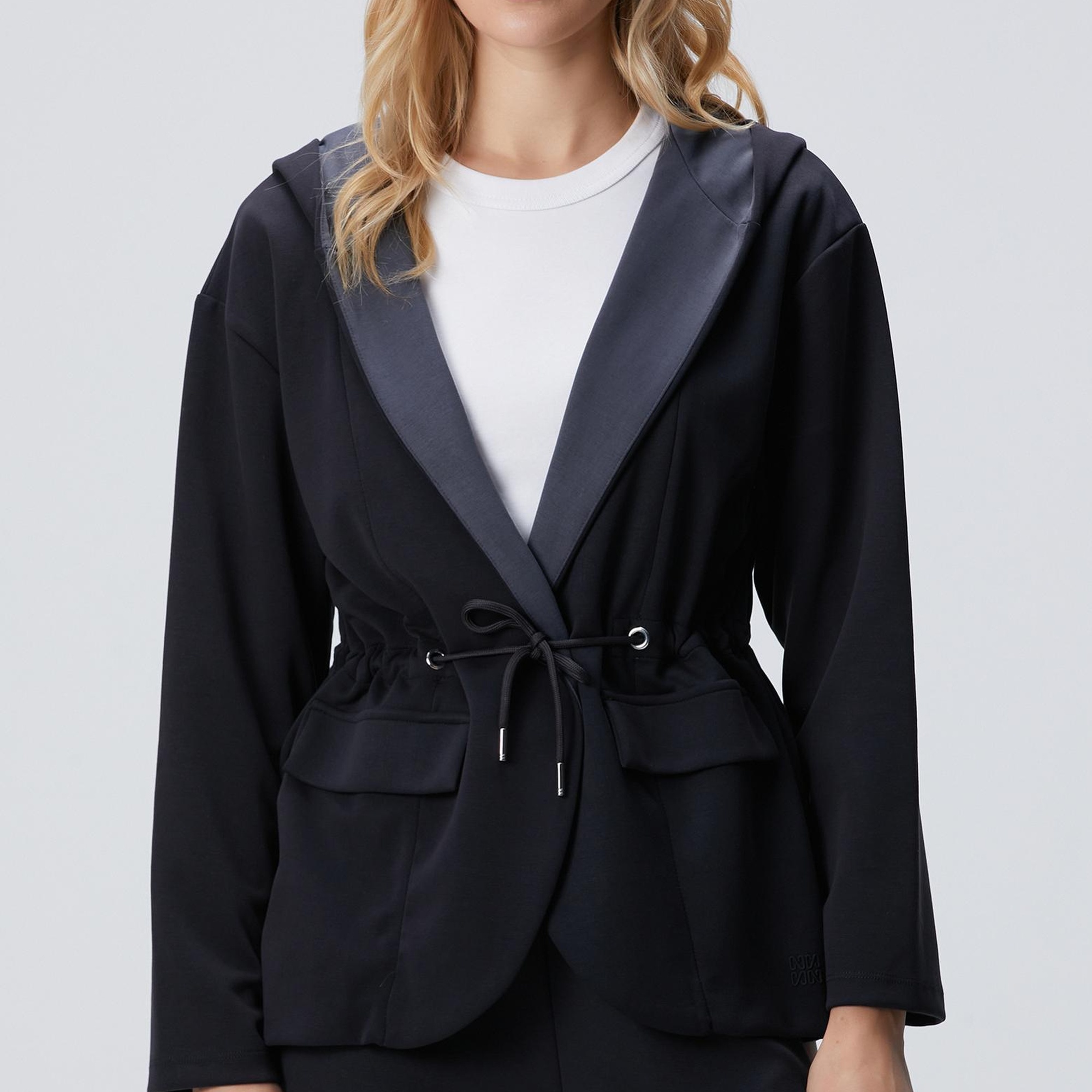 Network Kadın Siyah Antrasit Ceket