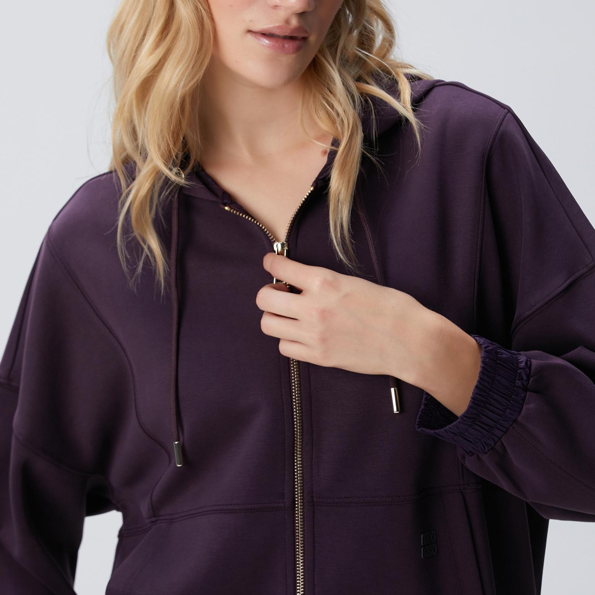 Network Kadın Mor Modal Karışımlı Sweatshirt