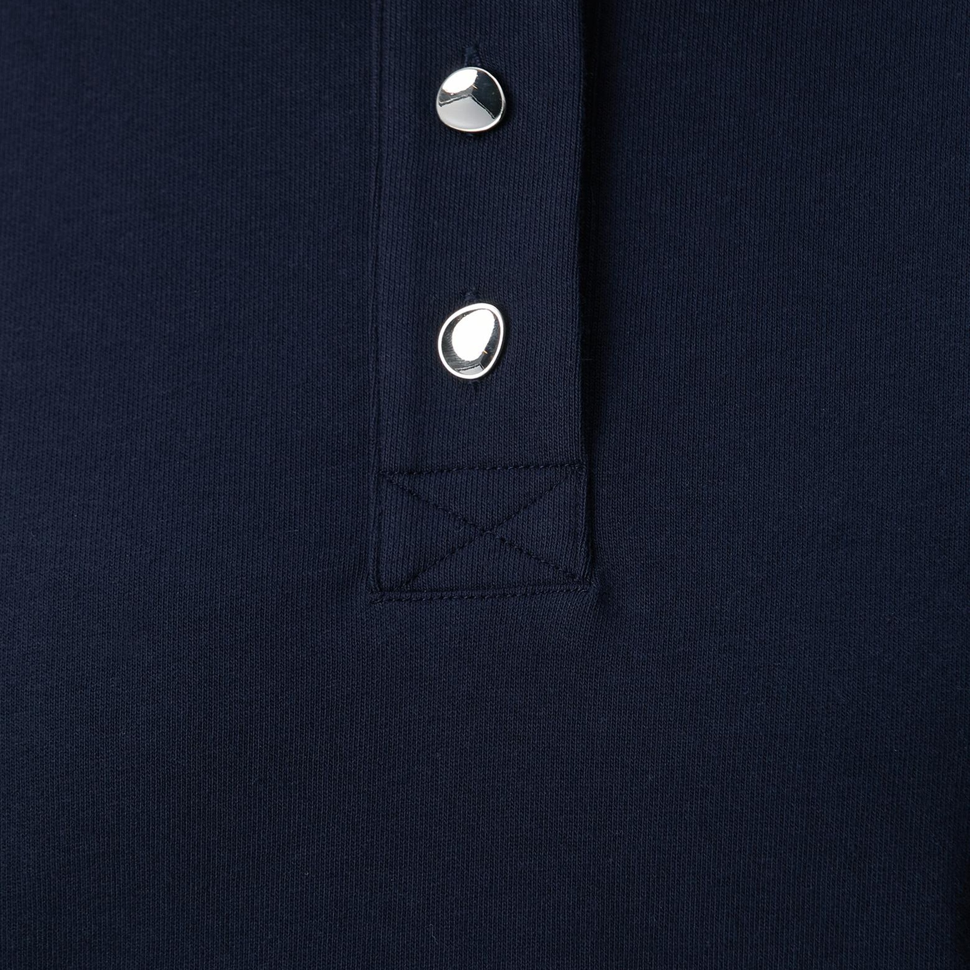 Network Kadın Lacivert Metal Düğmeli Sweatshirt