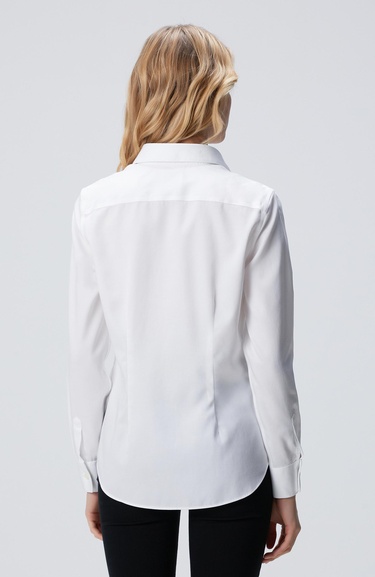  Network Kadın Non Iron Beyaz Gömlek