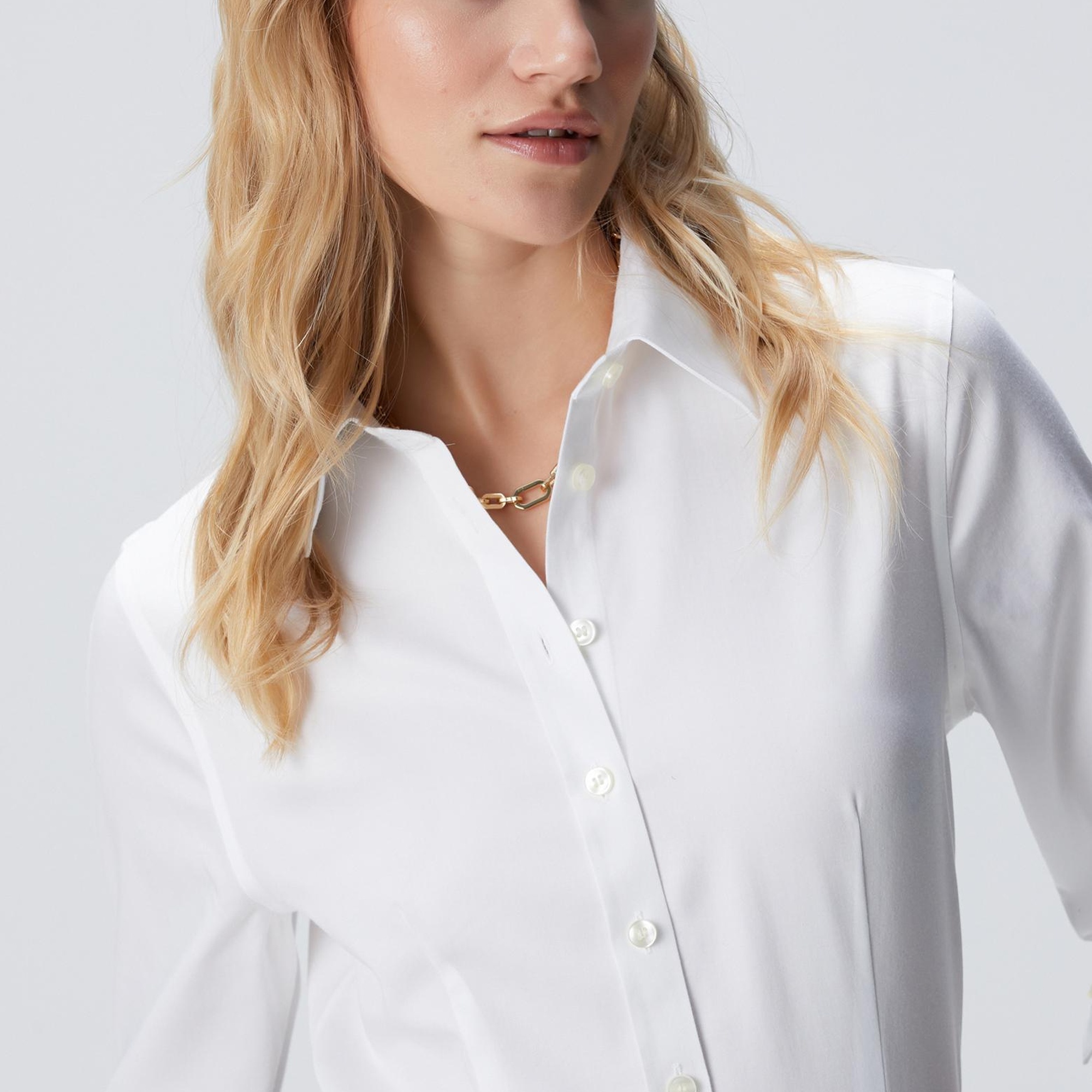 Network Kadın Non Iron Beyaz Gömlek