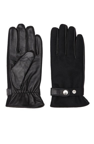  Network Erkek Siyah Deri Eldiven