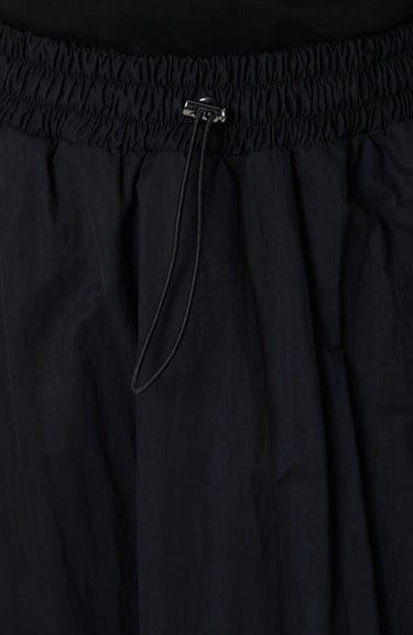  Network Kadın Siyah Beli Büzgülü Lastikli Diz Altı Etek