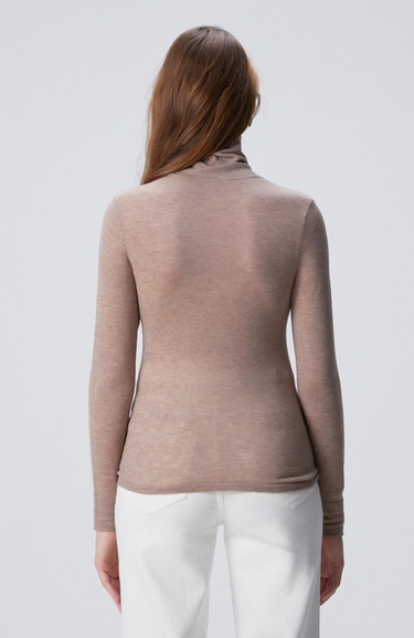  Network Kadın Limited Vizon Melanj Yün Kazak