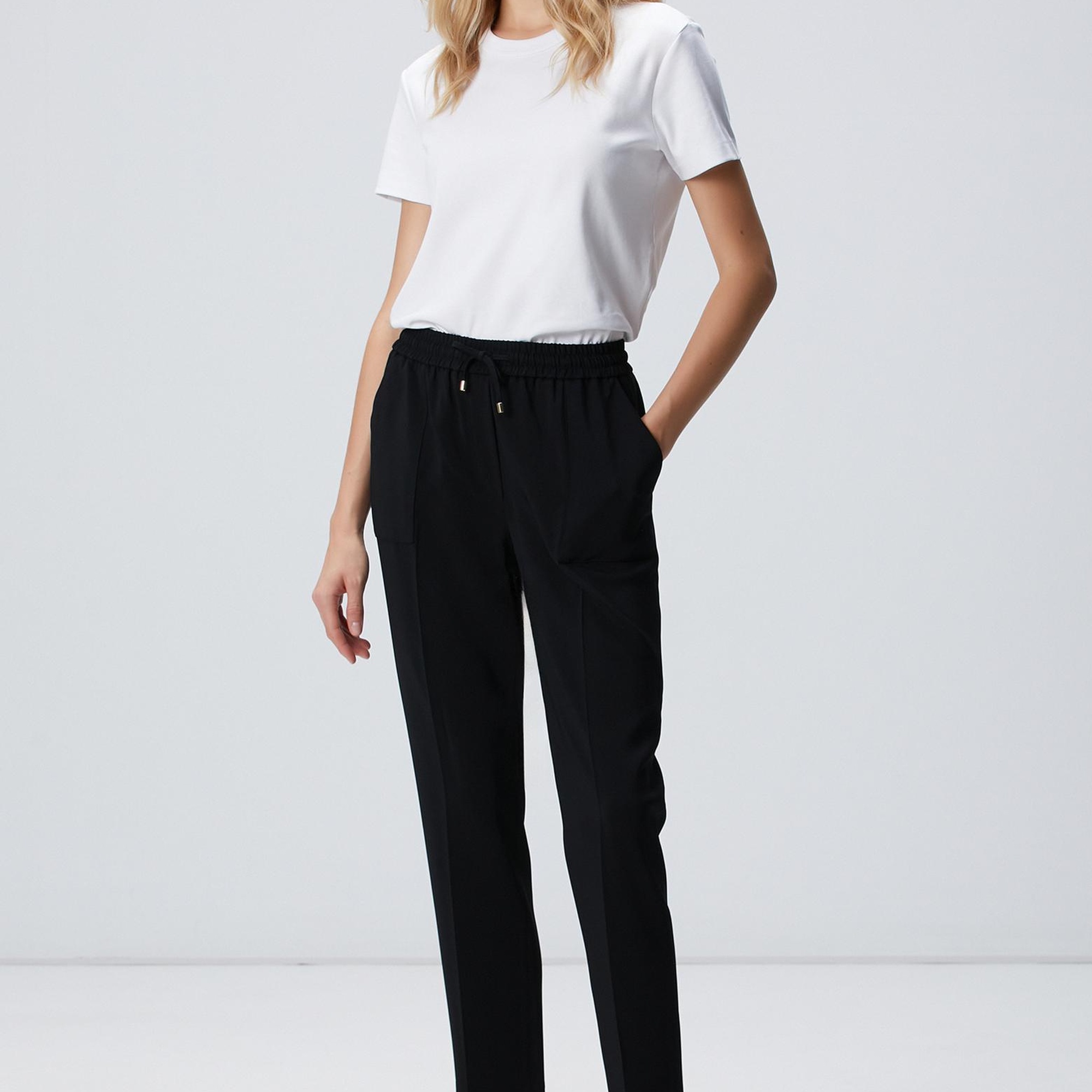 Network Kadın Siyah Pantolon