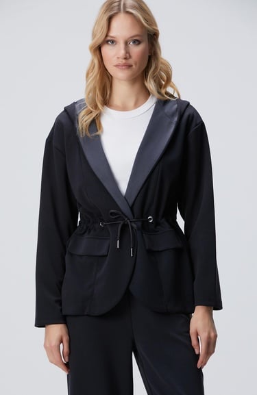  Network Kadın Siyah Antrasit Ceket