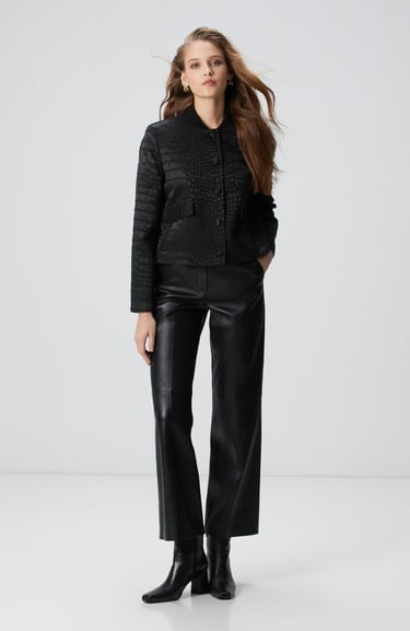  Network Kadın Siyah Yün Karışımlı Mont