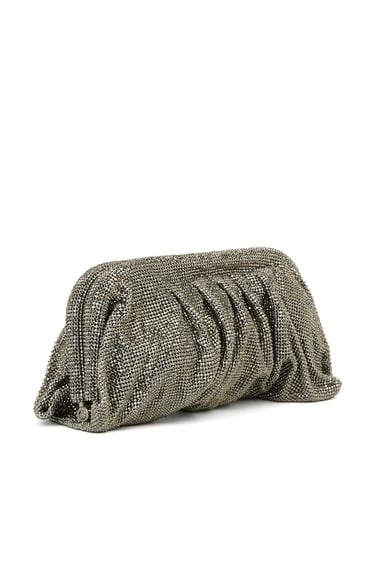  Network Kadın Platin Taşlı Clutch