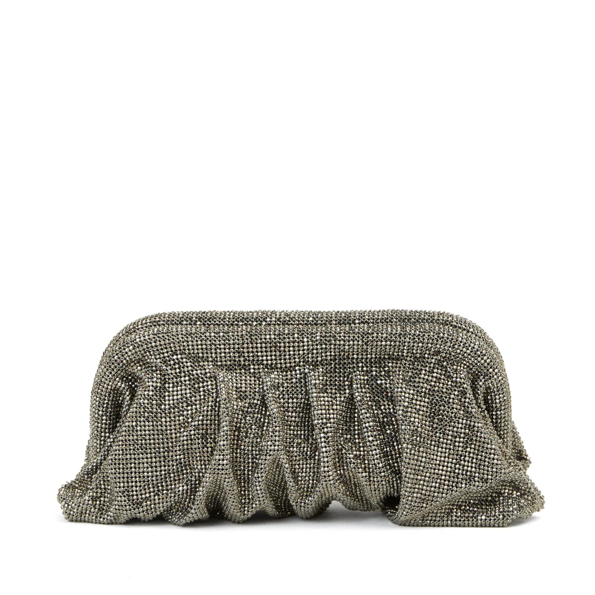 Network Kadın Platin Taşlı Clutch