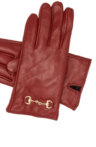  Network Kadın Bordo Deri Eldiven