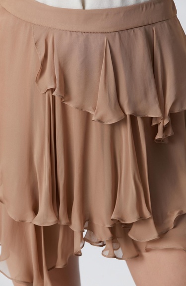  Network Kadın Vizon Şifon Mini Etek