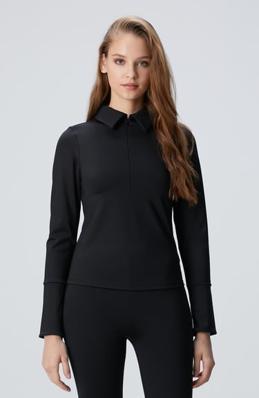  Network Kadın N-Tech Siyah Örme Bluz