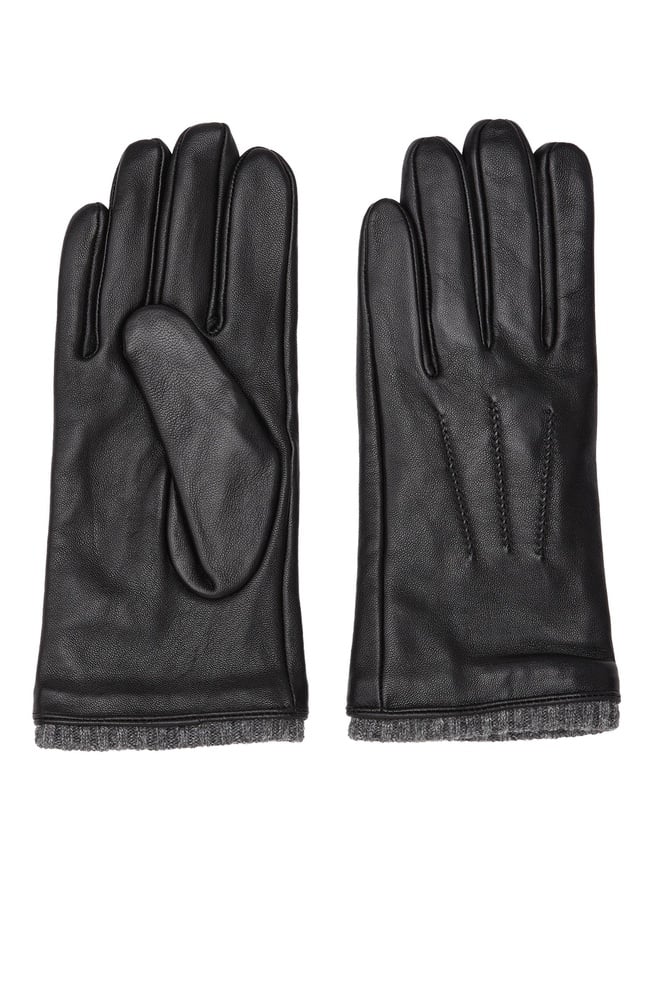  Network Erkek Siyah Deri Eldiven