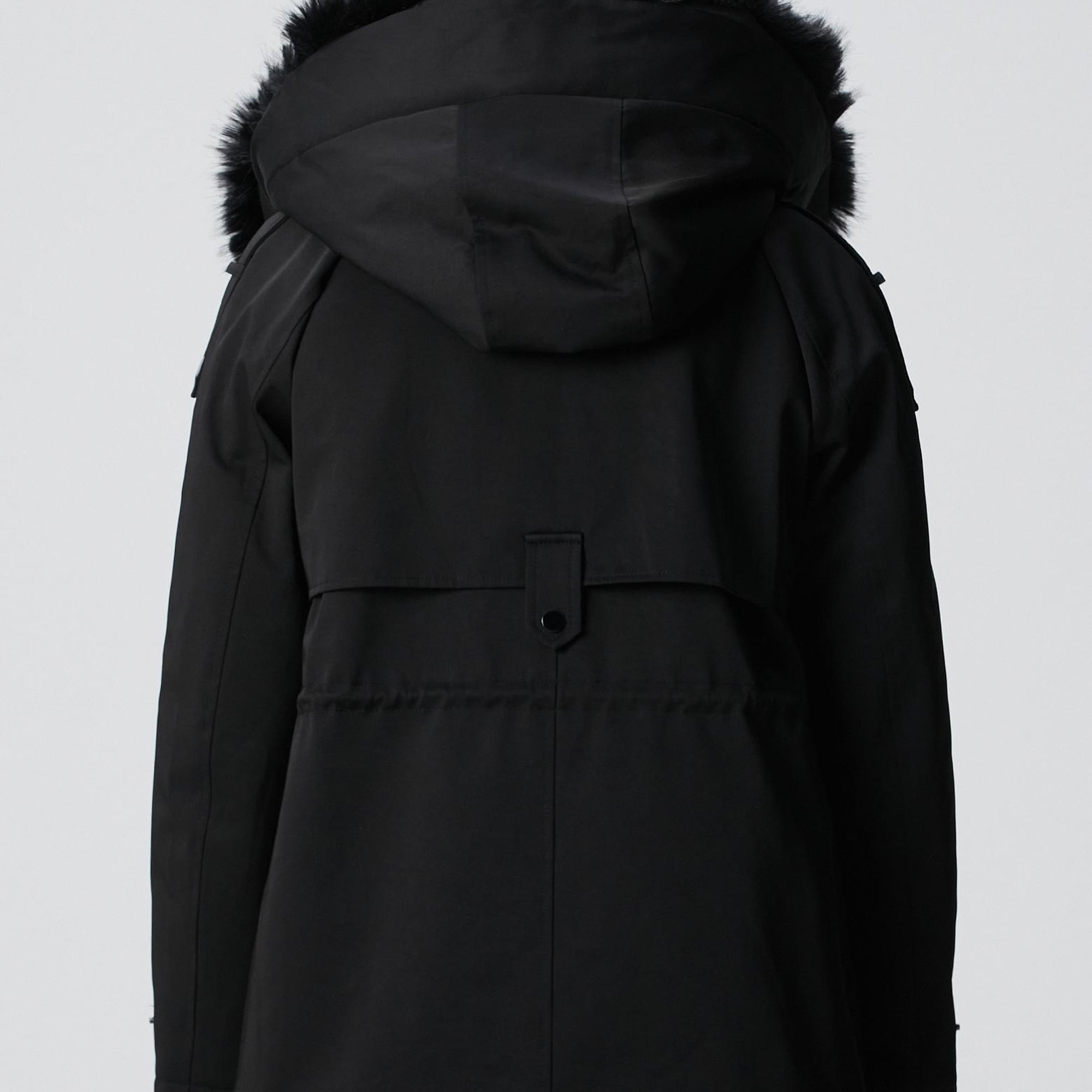 Network Kadın Siyah Kaban