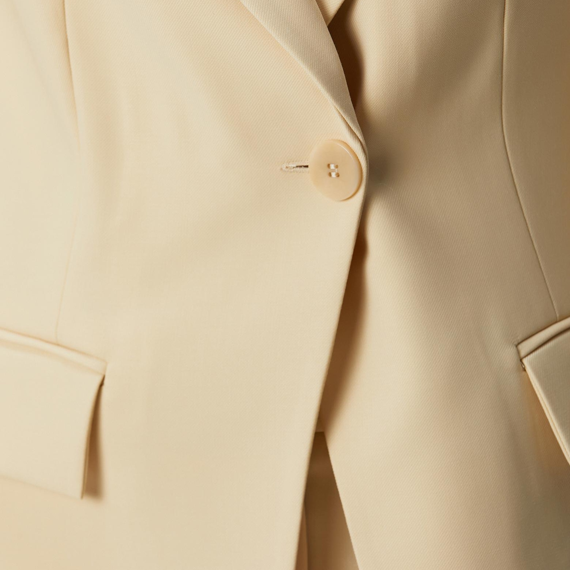 Network Kadın Sarı Yün Karışımlı Ceket