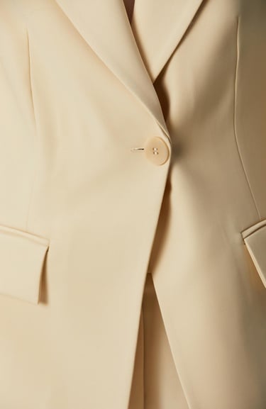  Network Kadın Sarı Yün Karışımlı Ceket