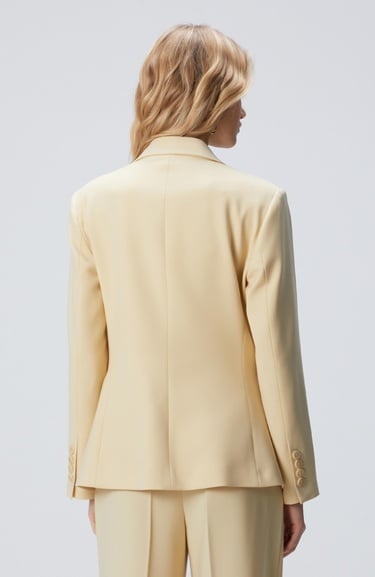  Network Kadın Sarı Yün Karışımlı Ceket