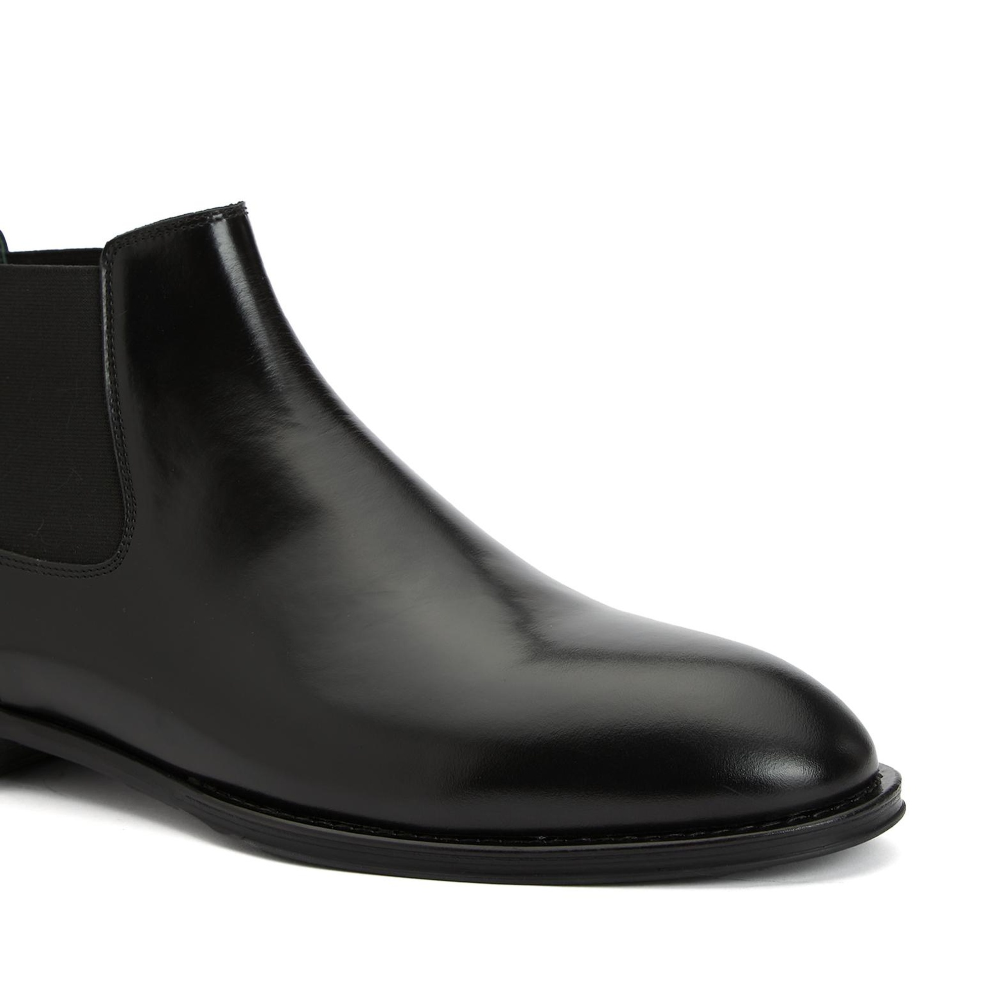 George Hogg Erkek Siyah Deri Bot