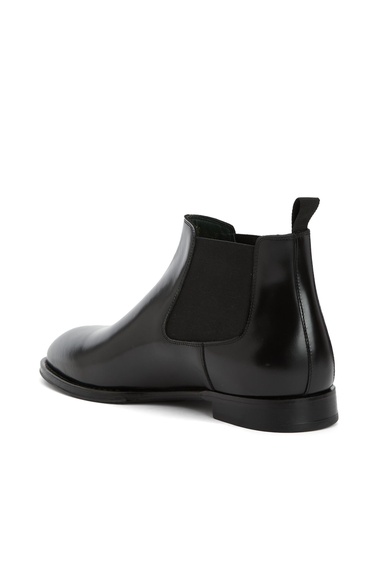  George Hogg Erkek Siyah Deri Bot