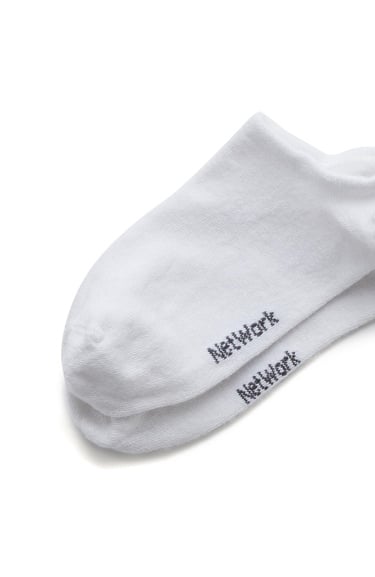  Network Kadın Gri Beyaz 2li Bambu Çorap Seti