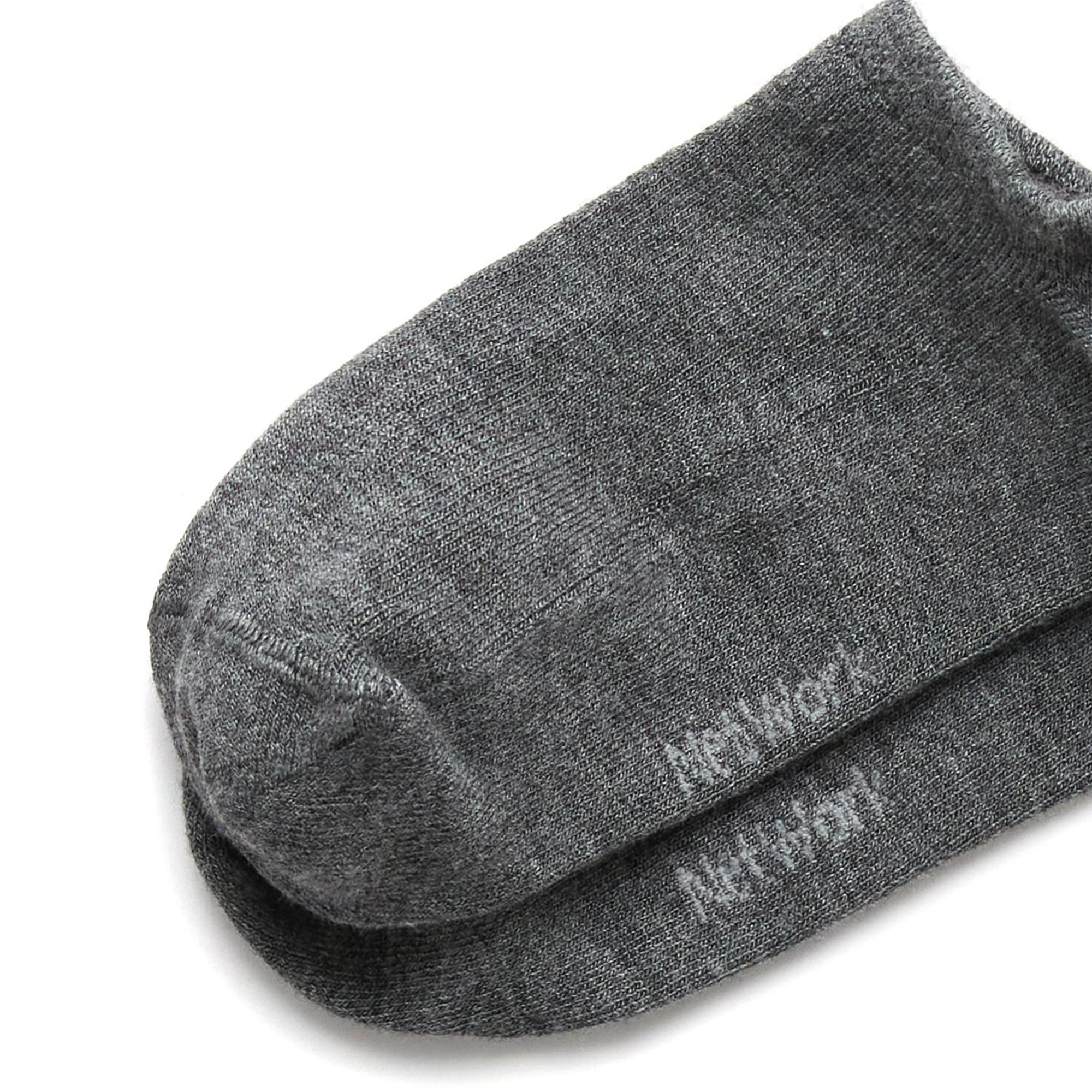 Network Kadın Gri Beyaz 2li Bambu Çorap Seti