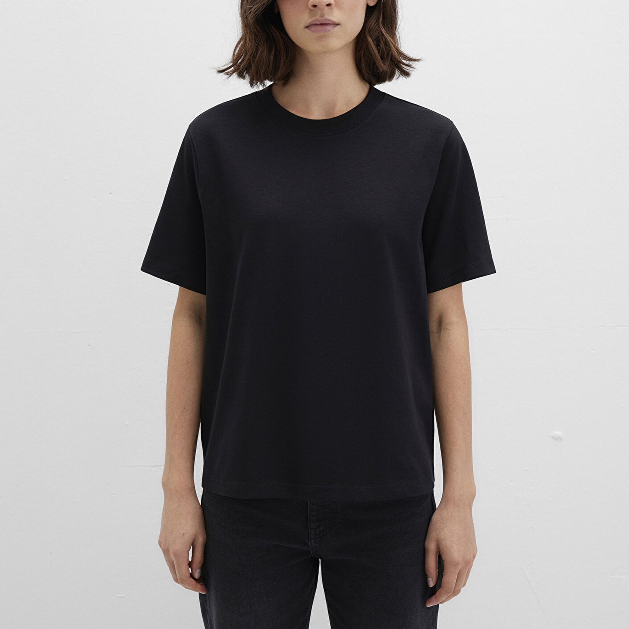 Mavi Siyah Basic Tişört Loose Fit / Bol Rahat Kesim 1613820-900