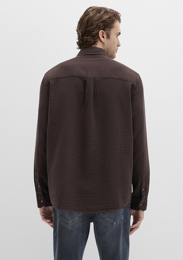  Mavi Kahverengi Gömlek Regular Fit / Normal Kesim 0211518-87537