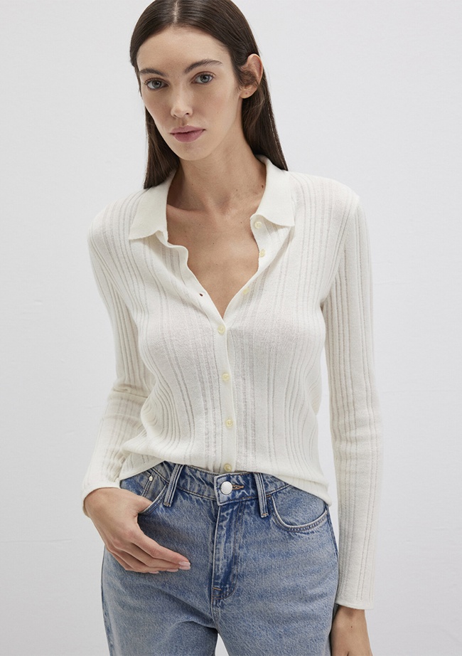  Mavi Ekru Triko Polo 1710838-80194