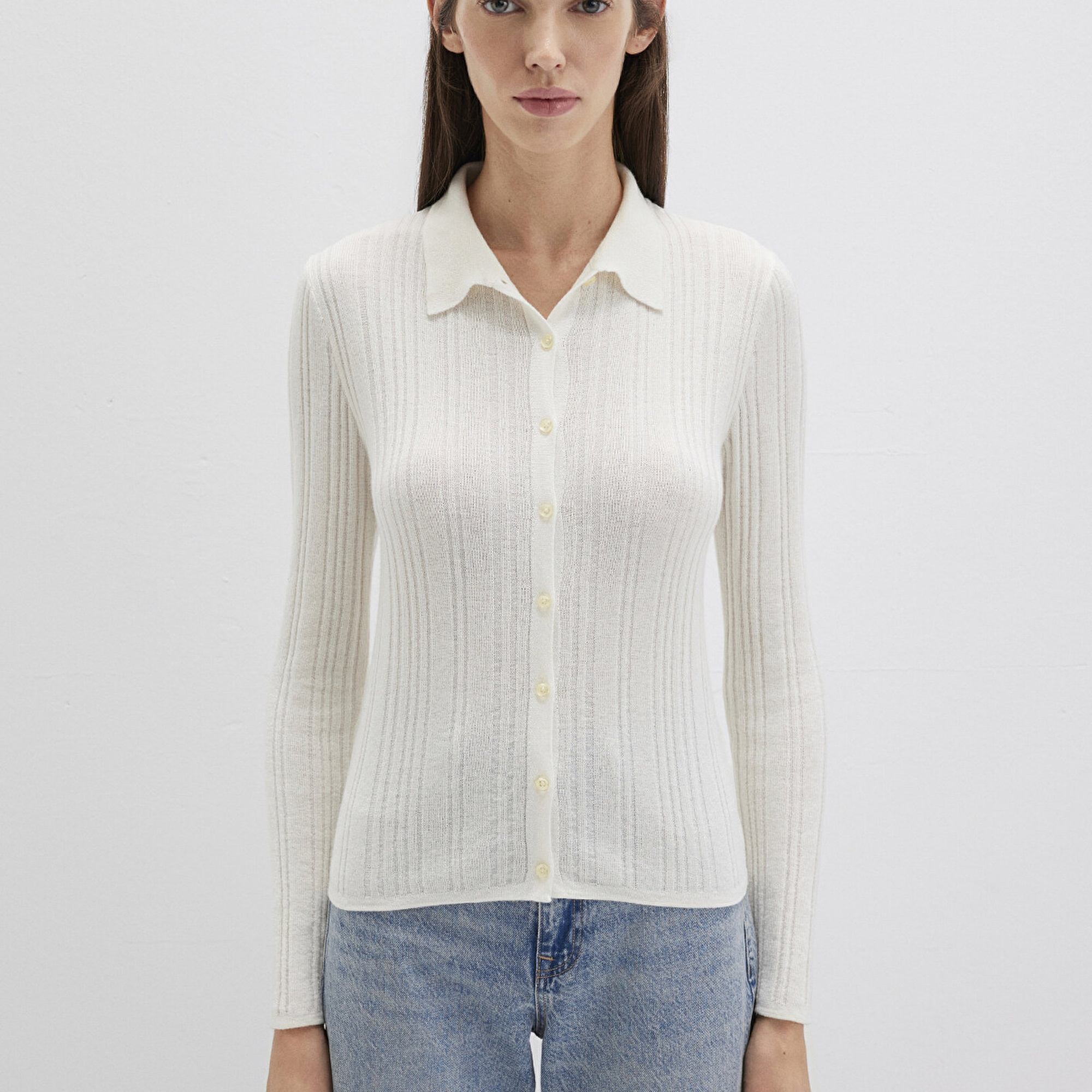 Mavi Ekru Triko Polo 1710838-80194