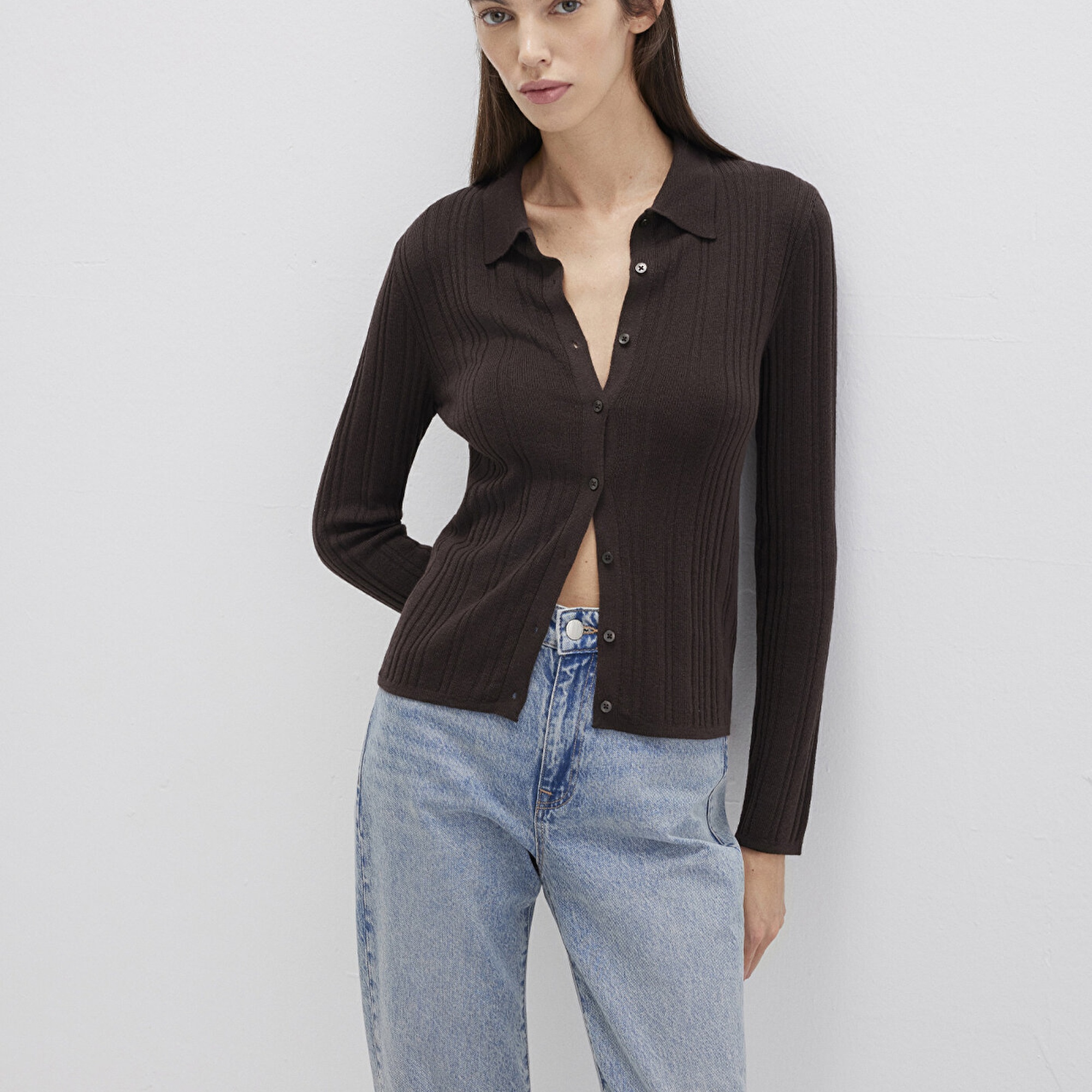 Mavi Kahverengi Triko Polo 1710838-90704