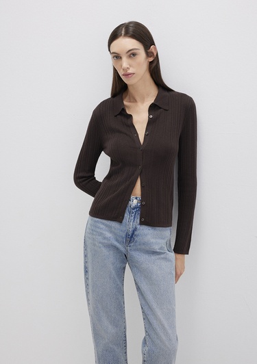  Mavi Kahverengi Triko Polo 1710838-90704