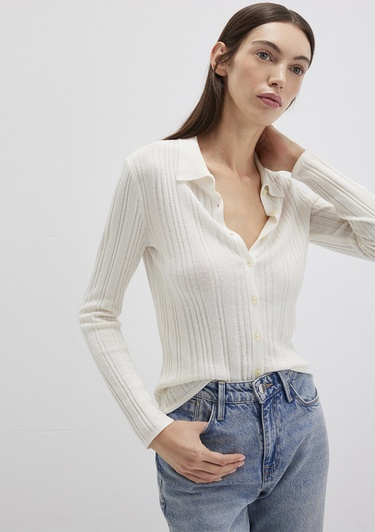  Mavi Ekru Triko Polo 1710838-80194