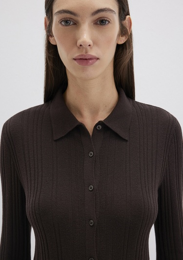  Mavi Kahverengi Triko Polo 1710838-90704