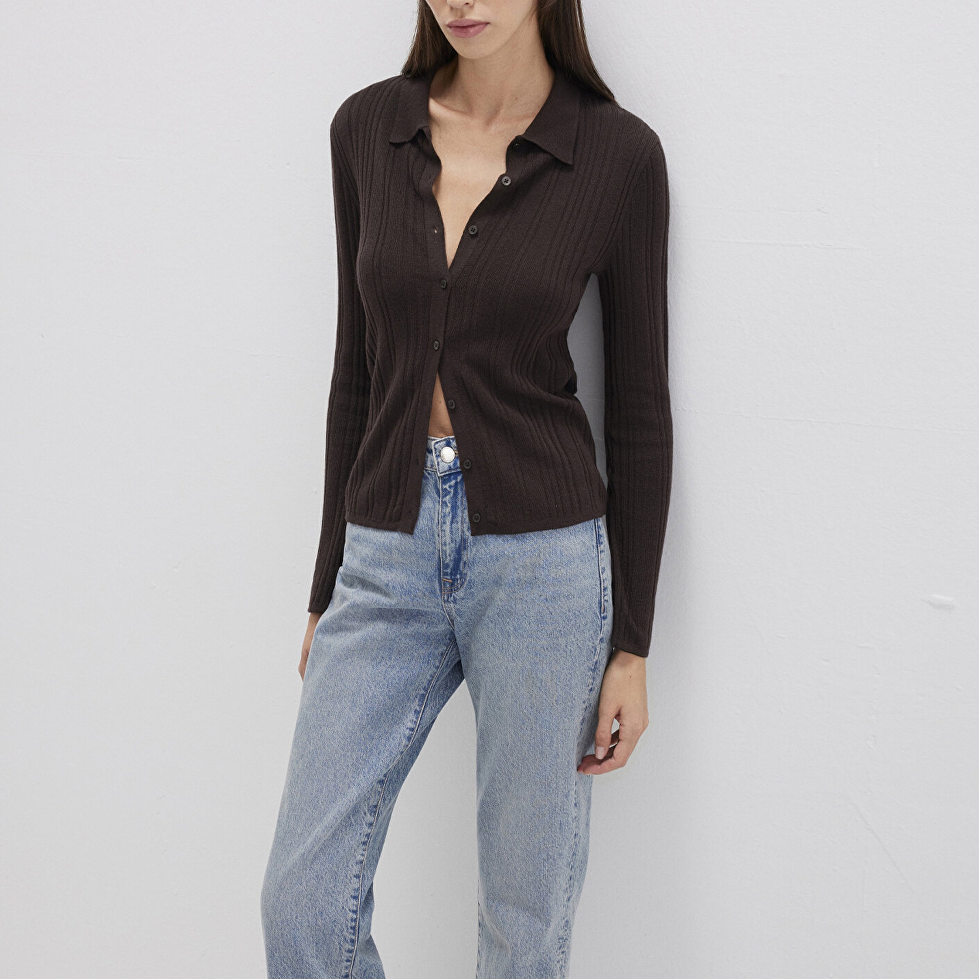 Mavi Kahverengi Triko Polo 1710838-90704